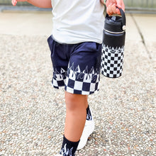 Load image into Gallery viewer, Checkered Flame Lounge Shorts