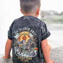 Load image into Gallery viewer, BCD You Scared Bro TEE- all black, NOT acid wash