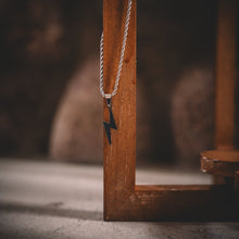 Load image into Gallery viewer, Lightning ⚡️ twist necklace sterling silver