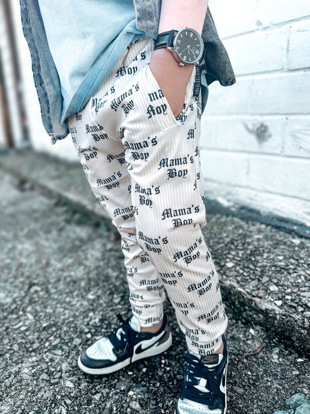 Mama's Boy Ribbed Joggers