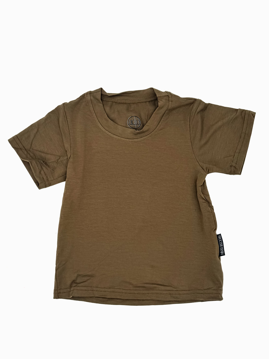 Olive bamboo tee