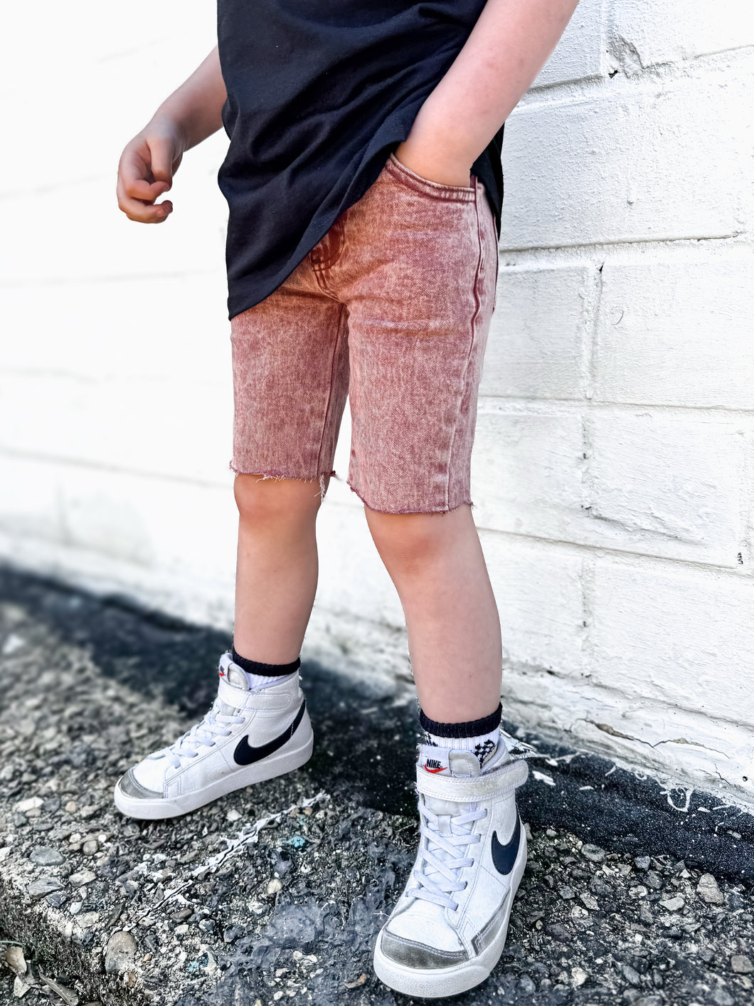 Cut off Red shorts