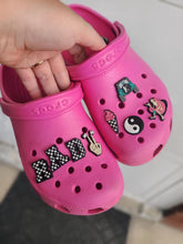 Load image into Gallery viewer, Black Checker Letter Charms
